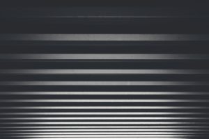 A black screen with white lines running horizontally